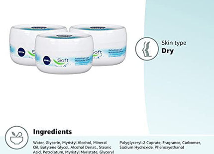 NIVEA Soft Refreshingly Moisturizing Cream JojobaOil VitaminE 6.8oz - Personal Care > Skin Lotion & Moisturizer