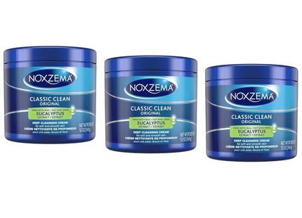 Noxzema Classic Clean Original Deep Cleansing Cream Eucalyptus 12oz (3 Pack) - Personal Care > Skin Cleansers & Toners