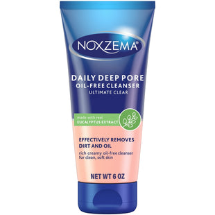 Noxzema Deep Pore Facial Cleanser Cream Daily Use For All Skin 6oz (10 Pack) - Personal Care > Cleansers & Toners