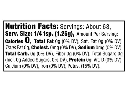 nutrition label for nut nut