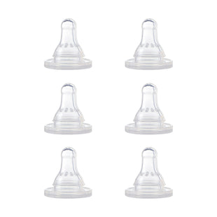 NUK Gerber First Essentials Silicone Nipple Medium Flow Clear 6ct(6 Pack) - Baby & Toddler > Nursing Feeding Bottle