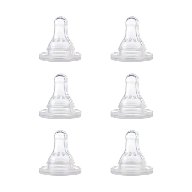 NUK Gerber First Essentials Silicone Nipple Medium Flow Clear 6ct(6 Pack) - Baby & Toddler > Nursing Feeding Bottle