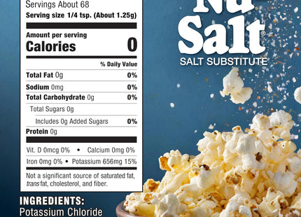 NuSalt Sodium Free Salt Substitute Table Alternative 3oz (12 Pack) - Food & Beverages > Herbs Spices Seasonings