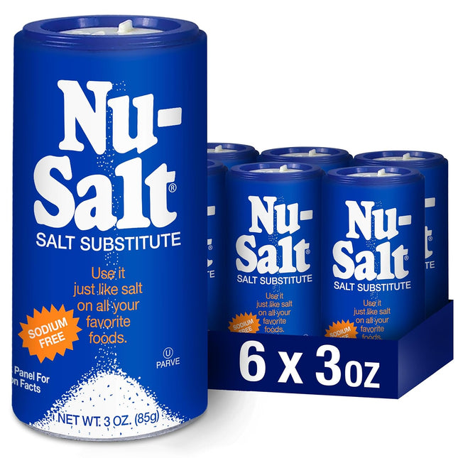 NuSalt Sodium Free Salt Substitute Table Alternative 3oz (6 Pack) - Food & Beverages > Herbs Spices Seasonings