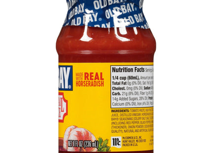 Old Bay Cocktail Sauce Horseradish Blend of Herbs and Spices 8 FLoz (12 Pack) - Food & Beverages > Seasonings