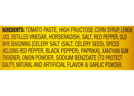 Old Bay Cocktail Sauce Horseradish Blend of Herbs and Spices 8 FLoz (6 Pack) - Food & Beverages > Seasonings