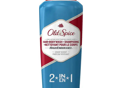 a bottle of old spice hair wash