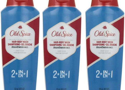 Old Spice High Endurance 2IN1 Hair and Body Wash Crisp Scent 18Floz (4 Pack) - Personal Care > Bath & Washes Shower Gels