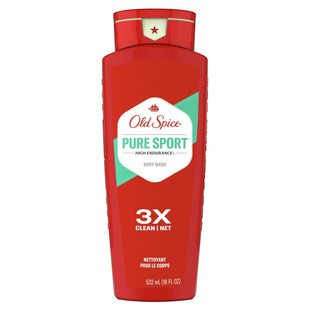 Old Spice High Endurance 3X Clean Pure Sport Scent Body Wash 18 FLoz - Personal Care > Bath & Washes Shower Gels