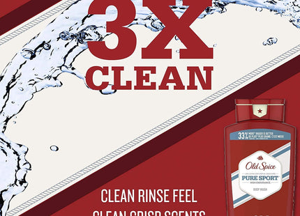 Old Spice High Endurance 3X Clean Pure Sport Scent Body Wash 18 FLoz (3 Pack) - Personal Care > Bath & Washes Shower