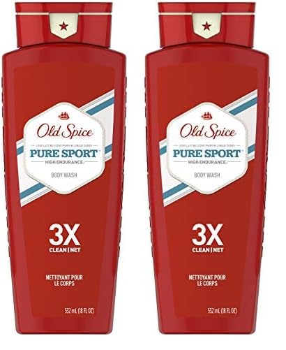 Old Spice High Endurance 3X Clean Pure Sport Scent Body Wash 18 FLoz (2 Pack) - Personal Care > Bath & Washes Shower