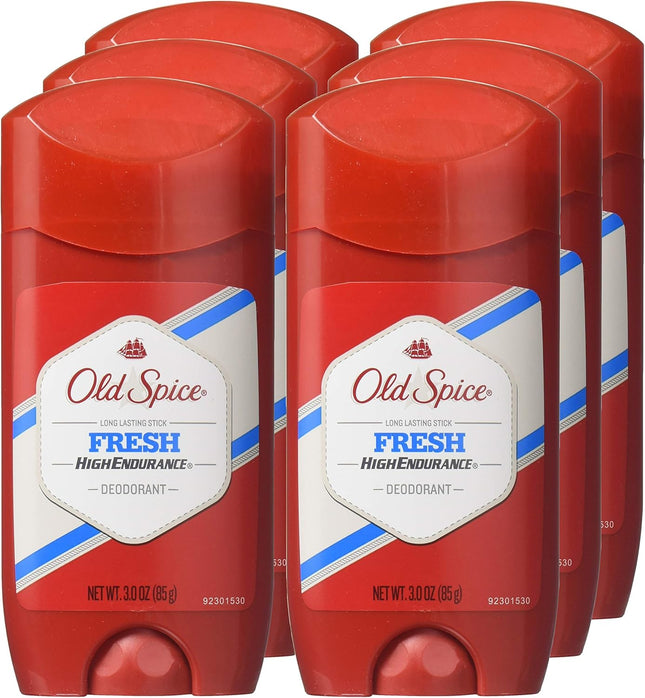 Old Spice High Endurance Men’s Deodorant Fresh Scent 3.0oz (6 Pack) - Personal Care > Bath & Body Anti-Perspirant