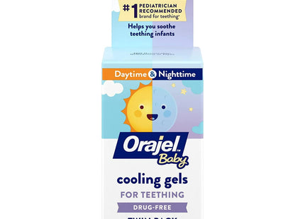 Orajel Baby Daytime & Nighttime Cooling Gels for Teething Tube 0.18oz (12 Pack) - Toddler > Health Pain Relief