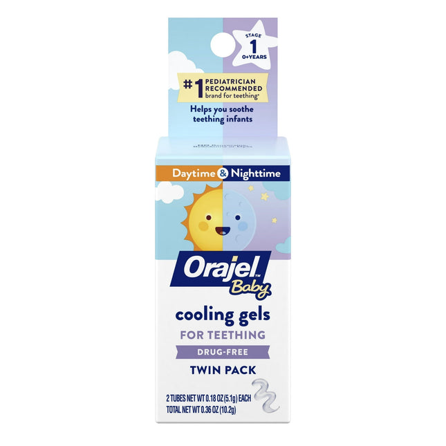 Orajel Baby Daytime & Nighttime Cooling Gels for Teething Tube 0.18oz (12 Pack) - Toddler > Health Pain Relief