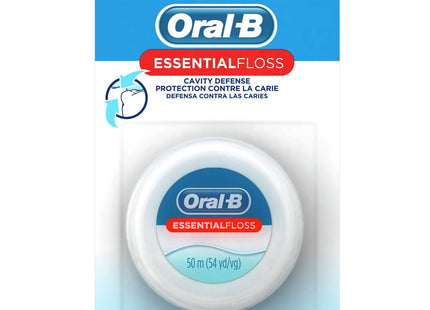 Oral-B Essential Floss Cavity Defense Mint Waxed Dental 50M (12 Pack) - Personal Care > Oral & Flossers