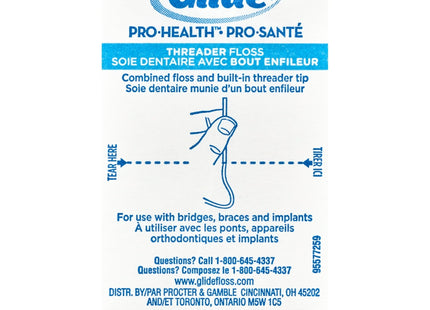 Oral-B Glide Pro-Health Dental Threader Floss Bridges Braces 30ct (3 Pack) - Personal Care > Oral & Flossers