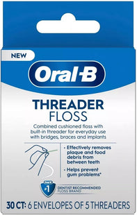 Oral-B Glide Pro-Health Dental Threader Floss Bridges Braces 30ct (3 Pack) - Personal Care > Oral & Flossers