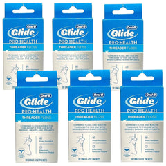 Oral-B Glide Pro-Health Dental Threader Floss Bridges Braces 30ct (6 Pack) - Personal Care > Oral & Flossers