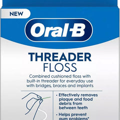 Oral-B Glide Pro-Health Dental Threader Floss Bridges Braces 30ct (6 Pack) - Personal Care > Oral & Flossers