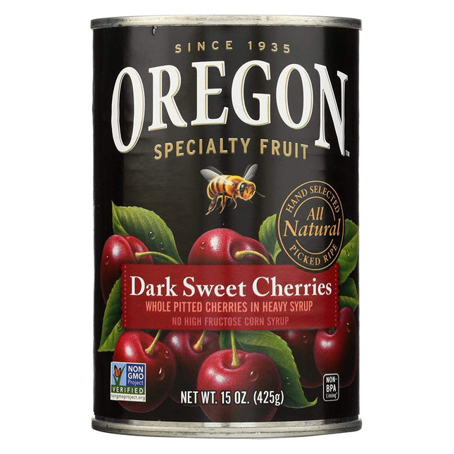 Oregon All Natural Specialty Fruit Pitted Dark Sweet Cherries 15 Ounce (8 Pack) - Food & Beverages > Fruits Vegetables