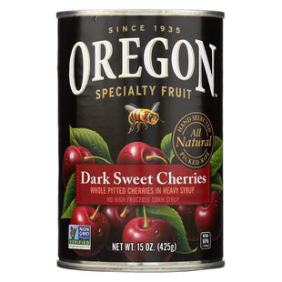 Oregon All Natural Specialty Fruit Pitted Dark Sweet Cherries 15 Ounce (4 Pack) - Food & Beverages > Fruits Vegetables