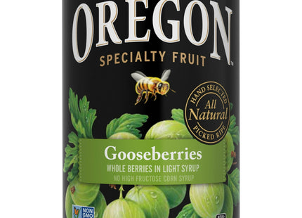 Oregon Fruit Gooseberries in Light Syrup Canned Fruits Non-GMO 15oz (2 Pack) - Food & Beverages > Vegetables Dried Veg