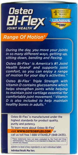 Osteo Bi-Flex with Vitamin D and Glucosamine Chondroitin Joint Health Supplement 80 Tablets - & Beauty > Care Fitness