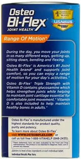 Osteo Bi-Flex with Vitamin D and Glucosamine Chondroitin Joint Health Supplement 80 Tablets - & Beauty > Care Fitness