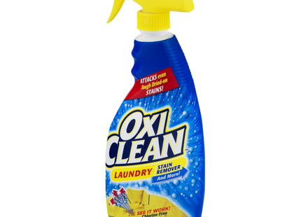 OxiClean Laundry Fabric Spot Stain Remover Liquid Spray Fresh 21.5oz (3 Pack) - Household Supplies > Detergents