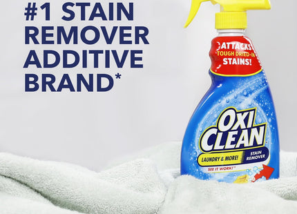 OxiClean Laundry Fabric Spot Stain Remover Liquid Spray Fresh 21.5oz (8 Pack) - Household Supplies > Detergents