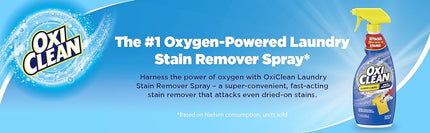 OxiClean Laundry Fabric Spot Stain Remover Liquid Spray Fresh 21.5oz (8 Pack) - Household Supplies > Detergents