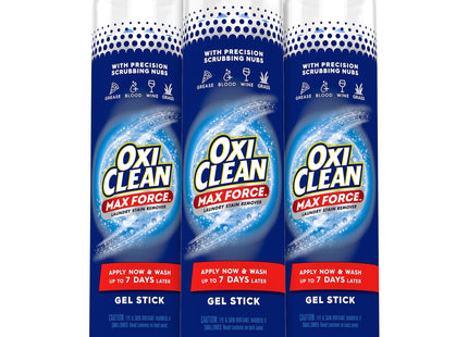 OxiClean MaxForce 5 in 1 Stain and Power Spot Remover Gel Stick 6.2oz (3 Pack) - Household Supplies > Laundry