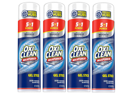 OxiClean MaxForce 5 in 1 Stain and Power Spot Remover Gel Stick 6.2oz (4 Pack) - Household Supplies > Laundry