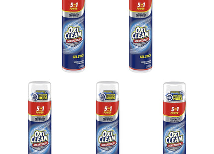 OxiClean MaxForce 5 in 1 Stain and Power Spot Remover Gel Stick 6.2oz (5 Pack) - Household Supplies > Laundry