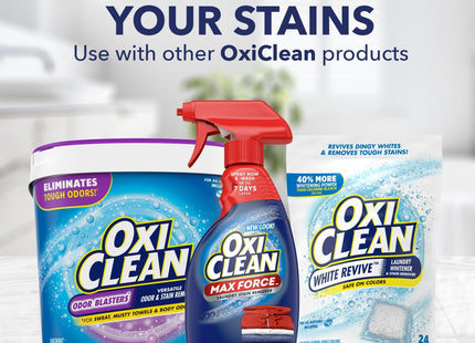 OxiClean MaxForce Laundry Stain Remover Spray Dye & chlorine free 12oz (3 Pack) - Household Supplies > Detergents