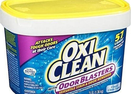 OxiClean Odor Blasters Versatile & Stain Remover Clean Powder 3LB (12 Pack) - Household Supplies > Laundry Detergents