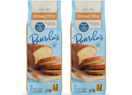 Pamela’s Wheat-Free Gluten-Free and Non-Dairy Amazing Bread Mix 19oz (2 Pack) - Food & Beverages > Baking Desserts Mixes