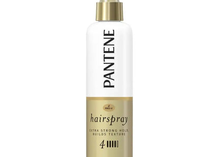 a bottle of hair spray with gold cap