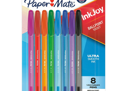 Paper Mate InkJoy 100ST Ballpoint Pens Medium Point Assorted Ink 8ct (6 Pack) - Office Supplies > Pencils & Markers