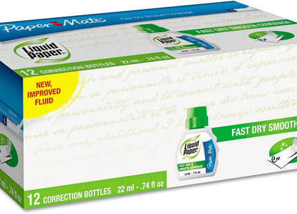 Paper Mate Fast Drying Liquid Correction Fluid White 0.74 oz - Office Supplies > Stationery & Tape