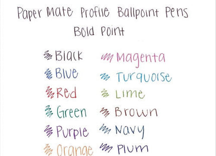 PaperMate Profile Retractable Ballpoint Pens Bold Point 1.4mm Blue 2ct (24 Pack) - Office Supplies > Pencils & Markers