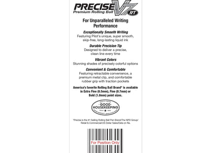 Pilot Precise V7 RT Pens (26056) Fine Point 0.7 mm Black Ink 2ct (2 Pack) - Office Supplies > Pencils & Markers