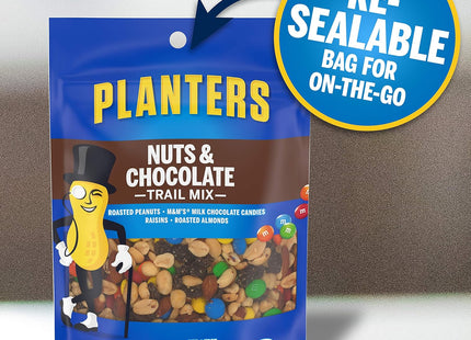 Planters Nuts & Chocolate Trail Mix Nut M&M Candies 6oz (12 Pack) - Food Beverages > Snacks Seeds Mixes