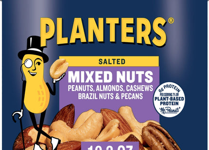 PLANTERS Salted Mixed Nuts Party Snacks Plant-Based Protein 10.3oz (2 Pack) - Food & Beverages > Seeds Mixes