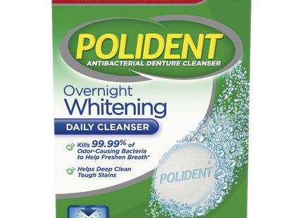 Polident Overnight Whitening Daily Denture Cleanser Tablets 84ct (12 Pack) - Personal Care > Oral