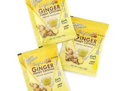 three bags of ginger honey tea