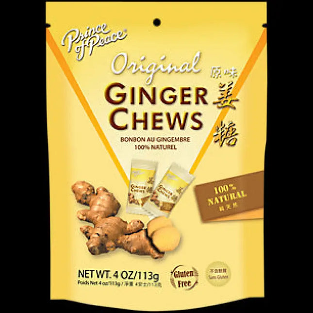 a bag of ginger chew chews