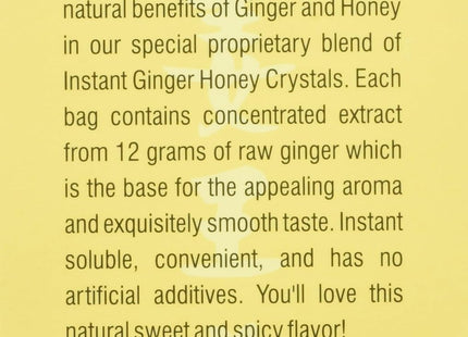 Prince Of Peace Original Ginger Honey Crystal Caffeine Free 10ct (10 Pack) - Food & Beverages > Non-Alcoholic Drinks