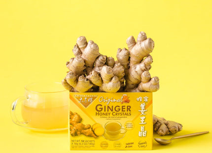 Prince Of Peace Original Ginger Honey Crystal Caffeine Free 10ct (10 Pack) - Food & Beverages > Non-Alcoholic Drinks