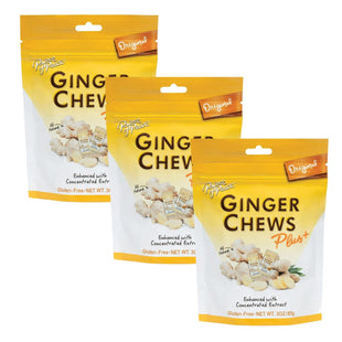 Prince of Peace Original Ginger Soft Chewy Candy Natural 4oz (3 Pack) - Food & Beverages > Sweets Chocolate Gummy